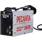 Сварочный аппарат РЕСАНТА САИ-220 (140-260В, инвертор, ММА DC, 10-220A, 7,8кВт)