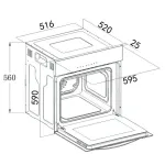 Электрический духовой шкаф Weissgauff EOM 661 PDBS