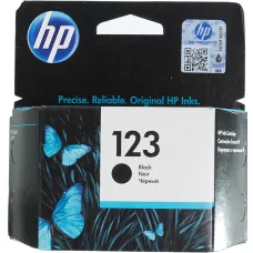 Чернильный картридж HP 123 (черный; 120стр; DJ 2130)
