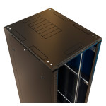 Шкаф серверный напольный WRline WR-TT-4281-AS-RAL9004 (42U, 800x2055x1000мм, IP20, 800кг)