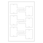 Этикетки Avery Zweckform (4 листов, белый, накл: 6шт, 60x40мм)