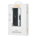 Разветвитель USB DIGMA HUB-4U2.0-UC-B
