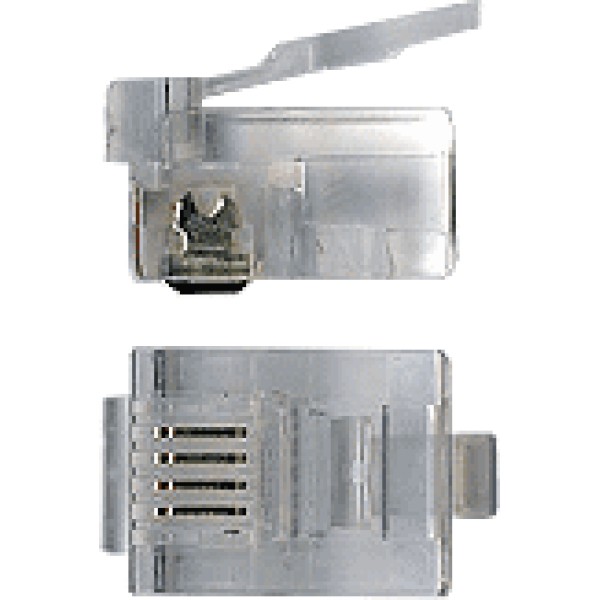 Коннектор Lanmaster TWT-PL12-6P4C/100 (100шт)