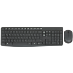 Клавиатура и мышь Logitech MK235 Wireless Keyboard and Mouse Black USB (классическая мембранная, 101кл, светодиодная, кнопок 2, 1000dpi)