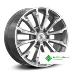 Premium Series КР006 Tank 500 R20/8.5J PCD 6x139,7 ET 33 ЦО 100,1 темно - серый глянцевый с полированной лицевой поверхностью