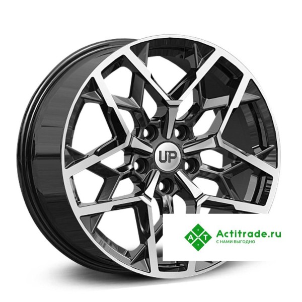 Wheels UP Up110 R17/7.5J PCD 5x112 ET 38 ЦО 66,6 черный с полированной лицевой поверхностью