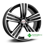 КиК Да Винчи-Оригинал R16/6.5J PCD 5x114,3 ET 40 ЦО 66,1 черный с полированной лицевой поверхностью