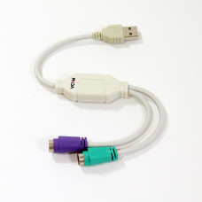 Кабель-переходник TELECOM (USB 2.0 Type-AM, 2 x PS/2)