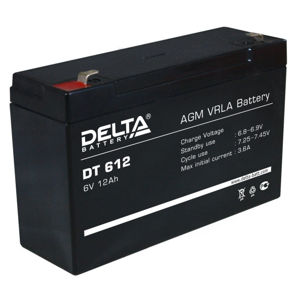 Батарея Delta DT 612 (6В, 12Ач)