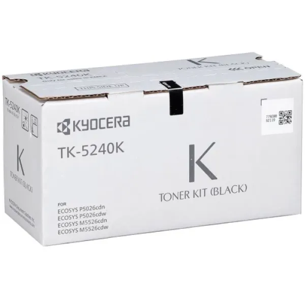 Тонер-картридж Kyocera TK-5240K (черный; 4000стр; P5026cdn, cdw, M5526cdn, cdw)