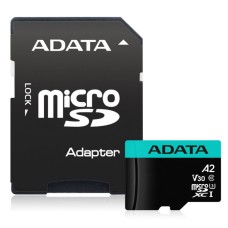 Карта памяти microSDXC 128Гб ADATA (Class 10, 100Мб/с, UHS-I U3, адаптер на SD) [AUSDX128GUI3V30SA2-RA1]