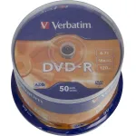 Диск DVD-R Verbatim (4.7Гб, 16x, cake box, 50)