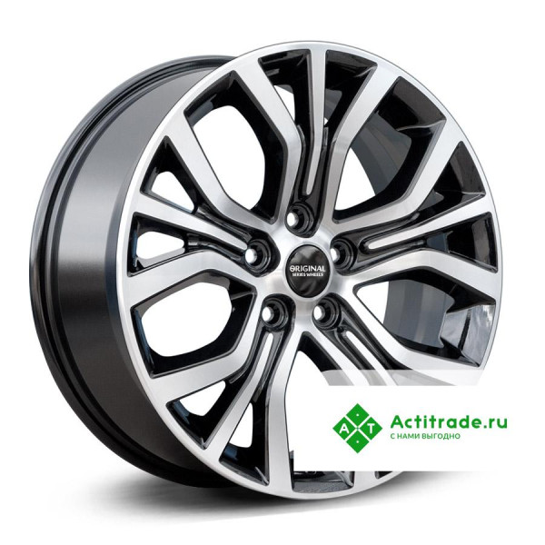 Скад KL-293 R18/7J PCD 5x114,3 ET 38 ЦО 67,1 черный с полированной лицевой поверхностью