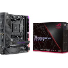 Материнская плата ASUS ROG CROSSHAIR VIII IMPACT (AM4, AMD X570, 2xDDR4 Double-capacity DIMM, RAID SATA: 0,1,10) [90MB11Q0-M0EAY0]