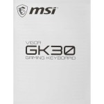 Клавиатура MSI Vigor GK30 ( плунжерные, 104кл)