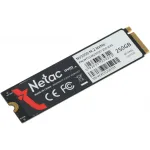 Жесткий диск SSD 250Гб Netac NV3000 (M.2, 3000/1400 Мб/с, 120000 IOPS, PCI-E, для ноутбука и настольного компьютера)