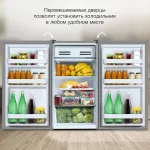 Холодильник Hyundai CO1003 (A+, 1-камерный, объем 104:94л, серебристый)