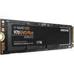 Жесткий диск SSD 1Тб Samsung 970 EVO Plus (2280, 3500/3300 Мб/с, 550000 IOPS, PCI-E, 1024Мб, для ноутбука и настольного компьютера)