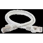 Патч-корд IEK PC01-C5EFL-1M (RJ45(m), RJ45(m), внутренний, 1м, 5E, 4пары, F/UTP, серый)