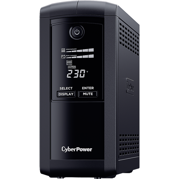 ИБП CyberPower VP1000ELCD (Line-Interactive, 1000ВА, 550Вт, 4xCEE 7 (евророзетка))