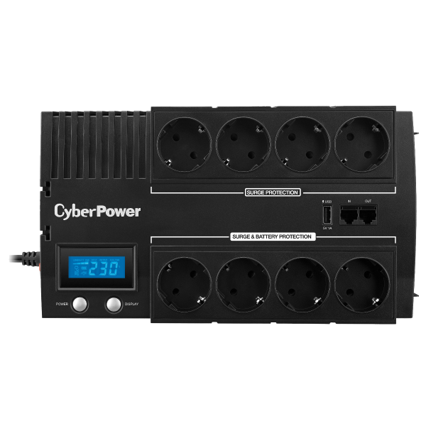ИБП CyberPower BR700ELCD (Line-Interactive, 700ВА, 420Вт, 4xCEE 7 (евророзетка))
