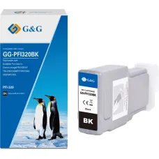 Картридж G&G GG-PFI320BK (черный; 300стр; imagePrograf TM-200, 200MFP, 205, 300, 300MFP, 305) [GG-PFI320BK]