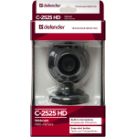 Веб-камера DEFENDER C-2525HD (2млн пикс., 1600x1200, микрофон, ручная фокусировка, USB 2.0)