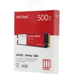 Жесткий диск SSD 500Гб Western Digital Red (2280, 3430/2600 Мб/с, 380000 IOPS)