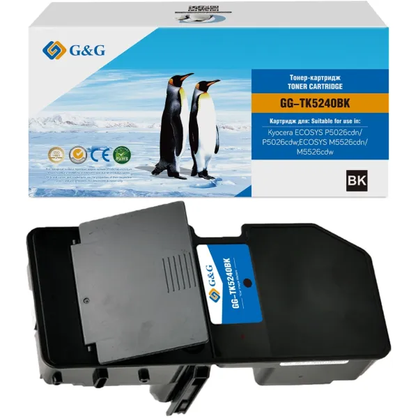 Тонер-картридж G&G GG-TK5240BK (черный; 4000стр; ECOSYS P5026cdn, P5026cdw;ECOSYS M5526cdn, M5526cdw)