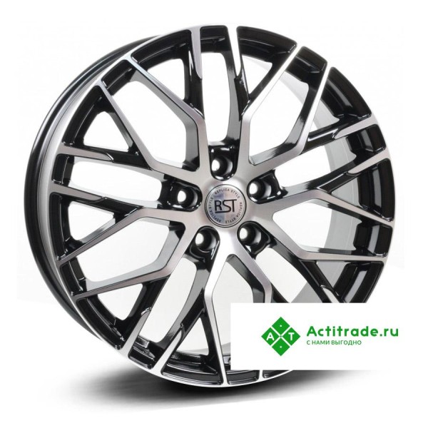 RST R077 R17/6.5J PCD 5x114,3 ET 45 ЦО 54,1 черный с полированной лицевой поверхностью