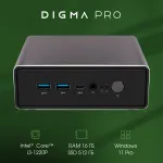 ПК Digma Pro Minimax U1 (Core i3 1220P 1500МГц, DDR4 16Гб, SSD 512Гб, Intel UHD Graphics, Windows 11)