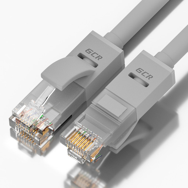 Greenconnect GCR-LNC03-1.5m (RJ45(m), RJ45(m), внутренний, 1,5м, 5E, 4пары, U/UTP, серый)