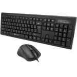 Клавиатура и мышь Oklick 600M Black USB (классическая мембранная, 104кл, светодиодная, кнопок 2, 1200dpi)