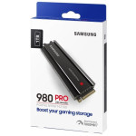 Жесткий диск SSD 1Тб Samsung 980 PRO (M.2, 7000/5000 Мб/с, 1000000 IOPS, PCIe 4.0 x4 (NVMe), 1024Мб, для ноутбука и настольного компьютера)