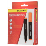 Текстовыделитель Silwerhof 108031-06 (скошенный пишущий наконечник, толщина линии 1-4мм, оранжевый)