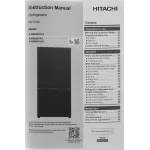 Холодильник Hitachi R-WB820VUC2 GBK (No Frost, A++, 3-камерный, Side by Side, объем 569:372/196л, инверторный компрессор, 90x184x72см, черный)