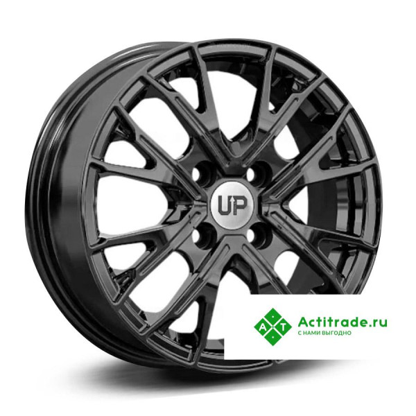Wheels UP Up127 R14/5.5J PCD 4x98 ET 35 ЦО 58,5 черный глянцевый
