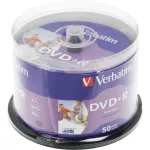 Диск DVD+R Verbatim (4.7Гб, 16x, cake box, 50, Printable)