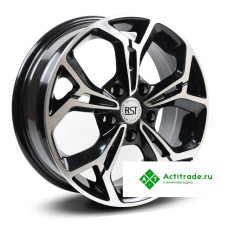 RST R016 R16/6J PCD 5x114,3 ET 43 ЦО 67,1 черный с полированной лицевой поверхностью