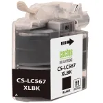 Картридж Cactus Brother CS-LC567XLBK (черный; 1200стр; 28мл; Brother MFC J2310, J2510, J3520, J3720)