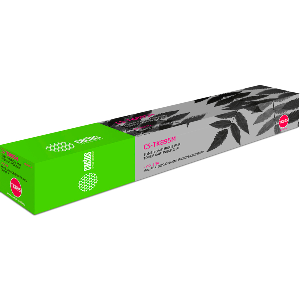 Тонер-картридж Cactus CS-TK895M (пурпурный; 6000стр; Mita FS C8020, C8020MFP, C8025, C8025MFP, C8520, C8520MFP, C8525, C8525MFP)