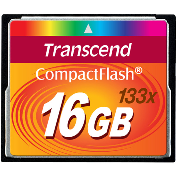 Карта памяти CF 16Гб Transcend (50Мб/с, 133x)