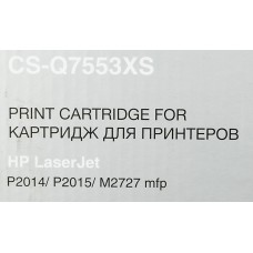 Тонер-картридж Cactus HP CS-Q7553XS (черный; 7000стр; P2014, P2015, M2727) [CS-Q7553XS]