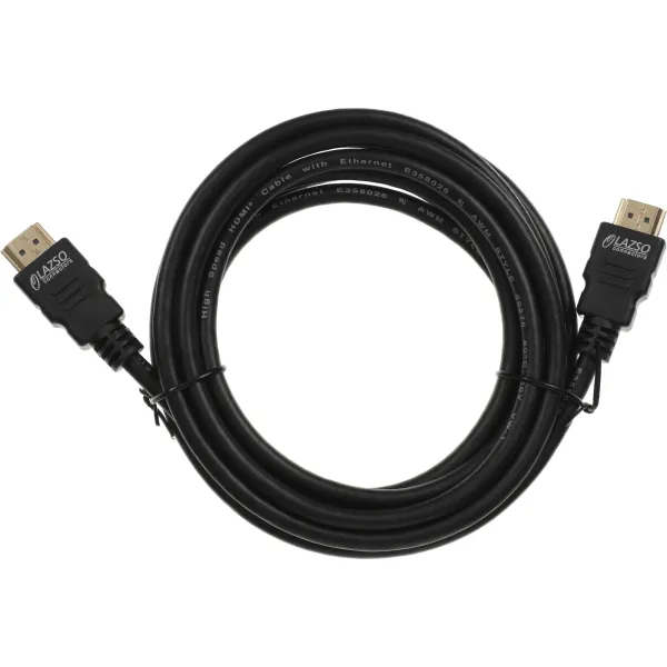 Кабель аудио-видео LAZSO (прямой HDMI (m), прямой HDMI (m), HDM: ver 2.0, 3м)