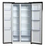 Холодильник Hyundai CS5003F (No Frost, A+, 2-камерный, Side by Side, инверторный компрессор, черное стекло)