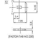 Батарея CSB GP1272 F2 (12V28W) (12В, 7,2Ач)