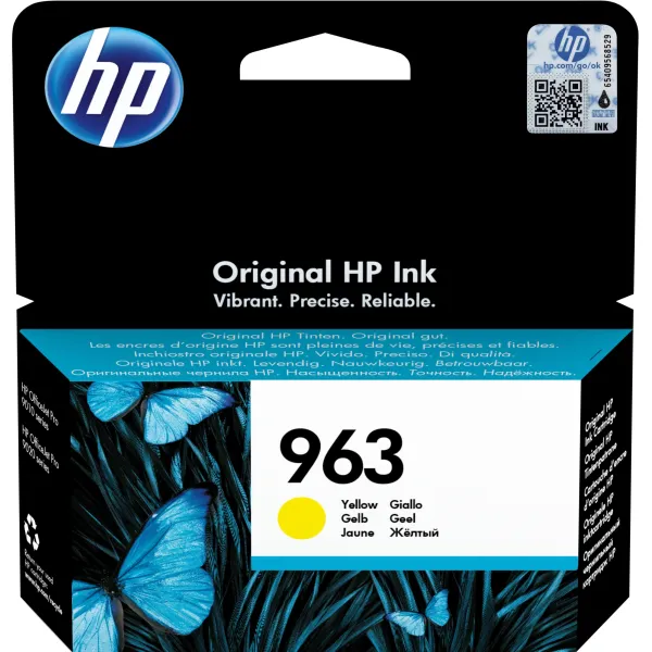 Чернильный картридж HP 963 (желтый; 700стр; OfficeJet Pro 901x, 902x)