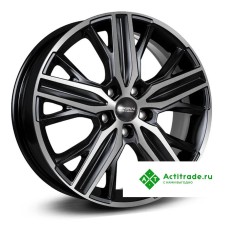 Скад KL-375 R18/6.5J PCD 5x114,3 ET 45 ЦО 66,1 черный с полированной лицевой поверхностью [4251405]