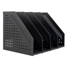 Лоток вертикальный Deli 78996DK-GREY (пластик, 332x256x243мм)