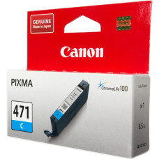 Картридж Canon CLI-471C (голубой; 345стр; 6,5мл; Pixma MG5740, MG6840, MG7740)